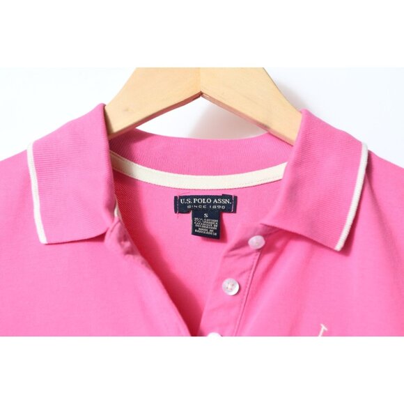 US POLO Assn Pink Polo Mini Dress Womens Small Collared Classic - Picture 3 of 11
